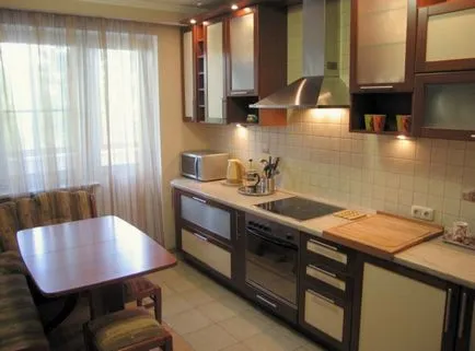 Design de bucătărie în casă panoul