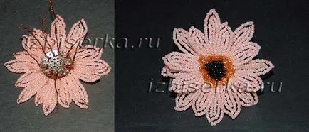 Master class gerbera șirag de mărgele