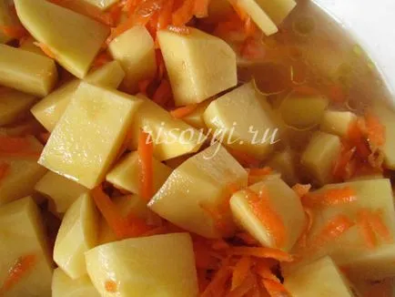 Cartofi morcovi, ceapă Cartofi morcovi, ceapă