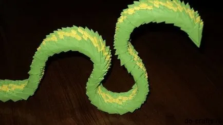 Origami master-class de șarpe