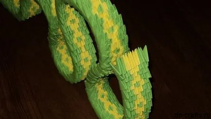 Origami master-class de șarpe