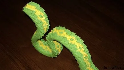 Origami master-class de șarpe