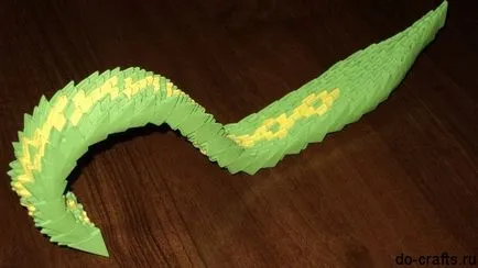 Origami master-class de șarpe
