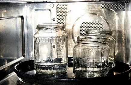 După cum este sterilizat borcane