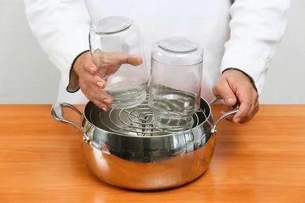 După cum este sterilizat borcane
