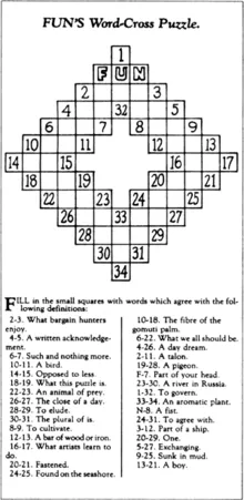 Așa cum este un puzzle de cuvinte încrucișate