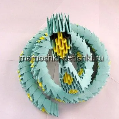 Origami master-class de șarpe