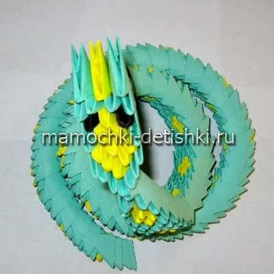 Origami master-class de șarpe