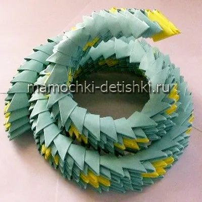 Origami master-class de șarpe