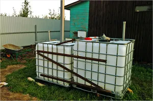 Fosa septica de containere cubice cu propriile lor mâini
