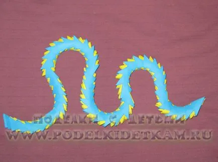 Origami master-class de șarpe
