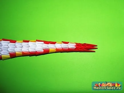 Origami master-class de șarpe