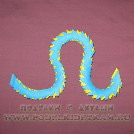 Origami master-class de șarpe