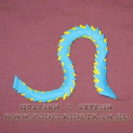 Origami master-class de șarpe