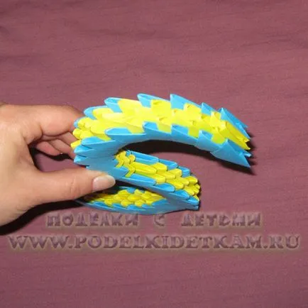 Origami master-class de șarpe