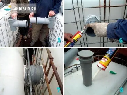 Fosa septica de containere cubice cu propriile lor mâini