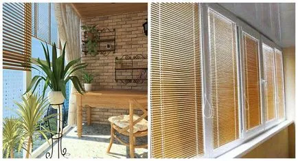Jaluzele pentru balcoane cu mâinile lor Jaluzele pentru balcoane cu mâinile lor