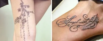 Tatuate pe piciorul lui, care este