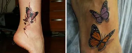 Tatuate pe piciorul lui, care este