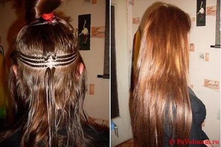 păr Tresse pe ea