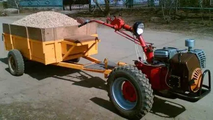 Cum de a face un coș pentru motoblock Cum de a face un coș pentru motoblock