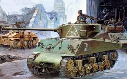 American rezervor mediu M4 Sherman, istoria și privire de ansamblu a interiorului și în afara (SUA) American rezervor mediu M4 Sherman, istoria și privire de ansamblu interior și exterior