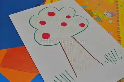 Aplicarea și meserii cu copii în vârstă de 1-2 ani (cu modele), a trăit o (aplicație manuală poate) Aplicarea și meserii cu copii în vârstă de 1-2 ani (cu template-uri), acolo a trăit