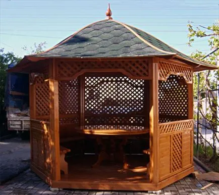 Gazebo în țară cu propriul lor ghid de mâini și fotografii ale clădirilor din materiale la îndemână și nu numai ... (dacha) Gazebo în țară cu propria lor de ghidare și fotografii ale clădirilor din materiale la îndemână și nu numai mâinile ...