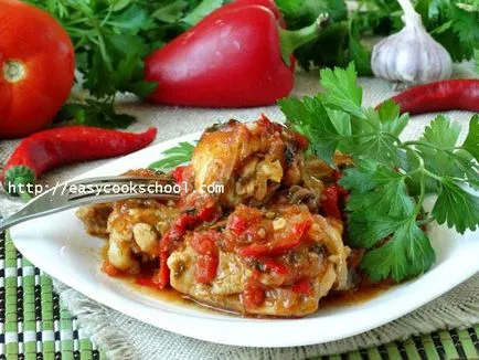 Chakhokhbili de pui georgian-pas reteta cu fotografii, rețete ușor (reteta) Chakhokhbili de pui georgian-pas reteta cu fotografii, rețete ușor