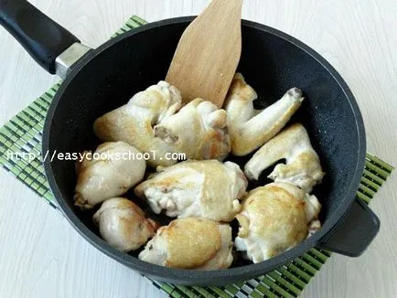 Chakhokhbili de pui georgian-pas reteta cu fotografii, rețete ușor (chakhokhbili) Chakhokhbili de pui georgian-pas reteta cu fotografii, rețete ușor