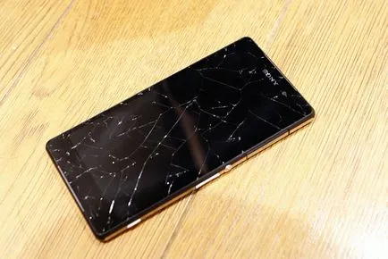Ce se întâmplă dacă ecranul rupt pe un telefon tactil