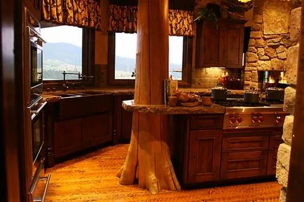 Stilul rustic în proiectarea casei