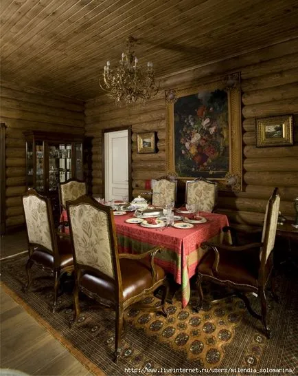 Rustic case din lemn interioare