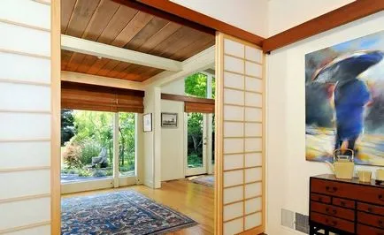 Design interior în interiorul casei țară cu mâinile lor, ideea cu fotografii