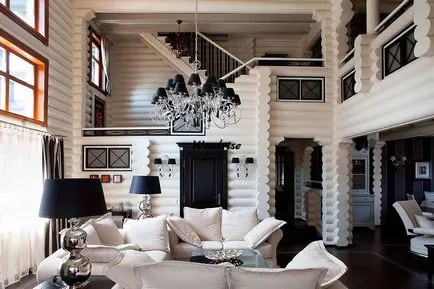 Design interior în interiorul casei țară cu mâinile lor, ideea cu fotografii
