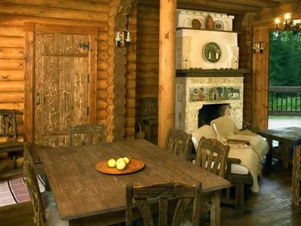 Design interior în interiorul casei țară cu mâinile lor, ideea cu fotografii