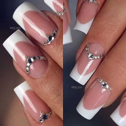 Design de unghii cu elemente noi pentru strasuri cele mai elegante în 2017