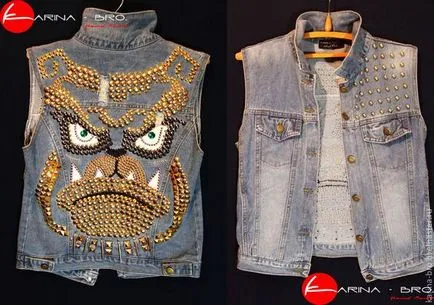 vesta din denim cu mâinile sale și o selecție de foto-idei (Vest) vesta din denim cu mâinile sale și o selecție de idei foto