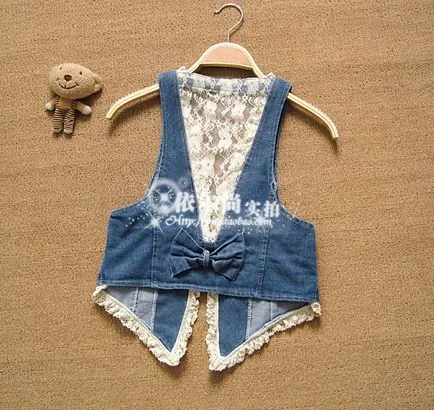 vesta de blugi denim vechi cu mâinile sale - kazan-avon