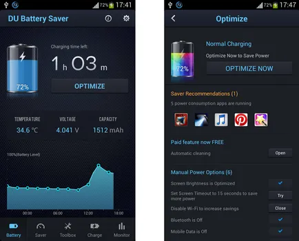 Scurtă trecere în revistă a aplicațiilor pentru a economisi bateria pe Android Scurtă trecere în revistă a aplicațiilor pentru a economisi bateria pe Android