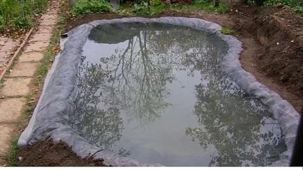 Hidroizolarea de lacuri artificiale, folosind folie iaz