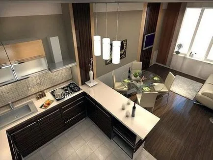 Design competent din bucătărie în Hrușciov, lux și confort (proiectare) Design competent din bucătărie în Hrușciov, lux și confort