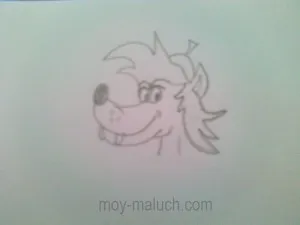 Cum de a desena un lup anime Cum de a desena un lup anime