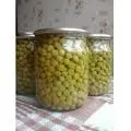 Ca mazăre verde conservate