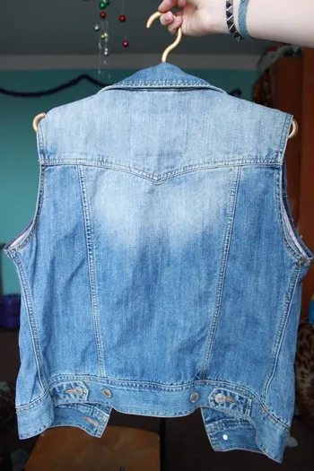 Ca denim sacou vesta pentru a face (fac) Ca de la jachete din denim pentru a face o vesta