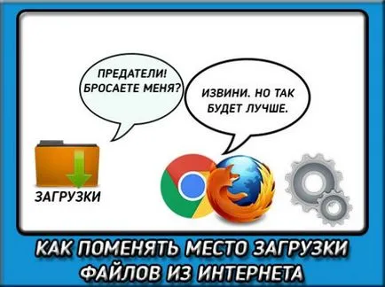 Cum de a schimba locația de fișiere pentru a descărca Google Chrome și Firefox