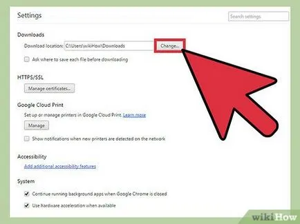 Cum de a schimba setările de descărcare în Google Chrome (Google) Cum de a schimba setările de descărcare în Google Chrome