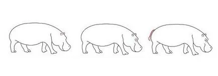 Cum de a desena o Hippo pentru copii (Hippo) Cum de a desena un hipopotam pentru copii
