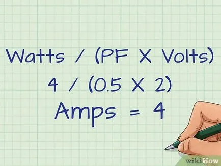 Cum de a conta în wați amperi