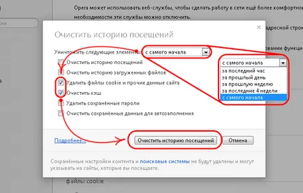 Cum pentru a curăța cookie-urile și memoria cache în browserele Chrome, Opera, Mozilla 1 ( „Ștergeți istoricul de navigare“) Cum pentru a curăța cookie-urile și memoria cache în browserele Chrome, Opera, Mozilla 1
